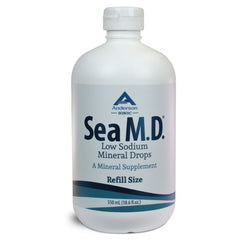 Sea M.D. Concentrated Trace Mineral Drops 120 ml & 550 ml Bundle