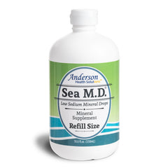 Sea M.D. Concentrated Trace Mineral Drops 120 ml & 550 ml Bundle