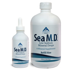 Sea M.D. Concentrated Trace Mineral Drops 120 ml & 550 ml Bundle