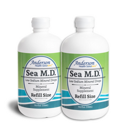 Sea M.D. Concentrated Trace Mineral Drops 2 Pack 550 ml Bundle